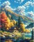 Mountain Paint by Numbers Kit for Adults Beginner Landscape Oil Painting Kit Adult Paint by Number Kits on Canvas DIY Painting for Beginners Art by Numbers for Gifts Home Wall Decor 16x20 Inch